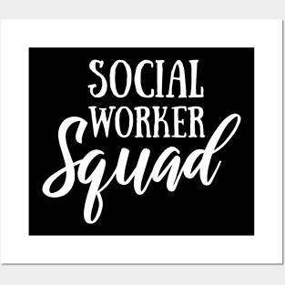 Funny Social Worker Graduation Gift Social Worker Gradution Gift social worker gifts Social Worker Squad Posters and Art